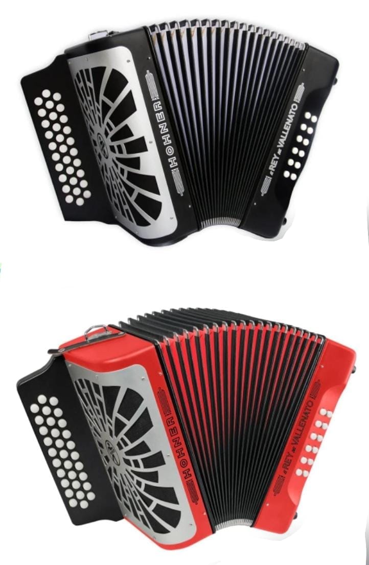Acordeón Rey Vallenato Hohner + Pechera incluida